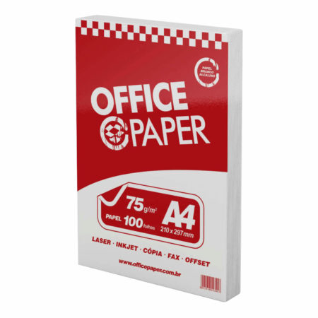 Papel A4 Office Paper 75 Gramas com 100 Folhas