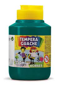 Tinta Tempera Acrilex 250 ml Verde Bandeira