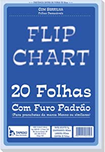 Bloco Refil Cavalete Flip Chart com 20 Folhas