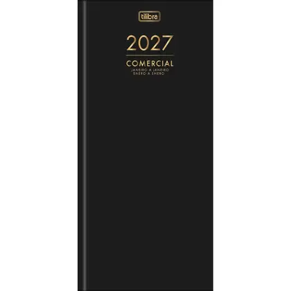 AGENDA TILIBRA COMERCIAL COSTURADA PRETA 2027