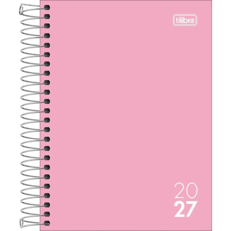 AGENDA TILIBRA ZIP ROSA CLARO ESPIRAL 2027