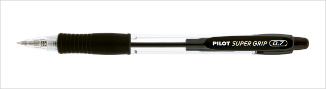 Caneta Esferográfica Super Grip 0,7 Pilot Preta