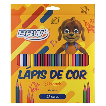 Lápis de Cor BRW 24 Cores