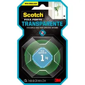 Fita Dupla Face Scoth Fixa Forte Espuma 113 24mm X 2 m