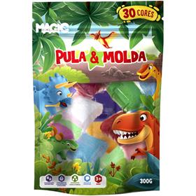 Massa para Modelar Criativa Dino 300 g com 30 cores - Magic Kids