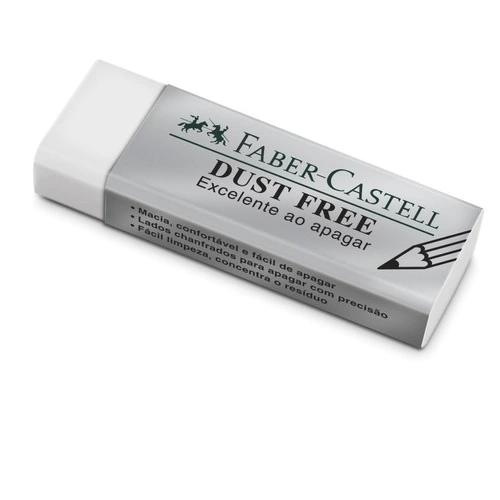 Borracha Retangular Branca Dust Free Faber-castell - FABER CASTELL PEQUENA