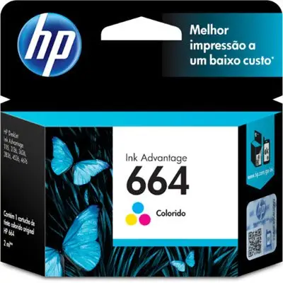 Cartucho de Tinta HP 664 Colorido