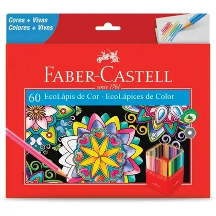 Lápis de cor 60 cores - Faber-Castell
